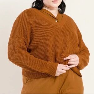 Tradlands Canyon V oversize cotton sweater